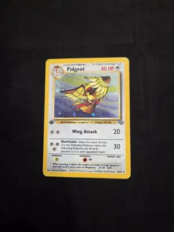 Pokemon Pidgeot Jungle 1st Edition Holo Card 8/64 Rare - Image 1