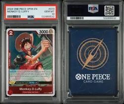 Monkey D. Luffy PSA 10 Gem Mint 2024 One Piece OP06 EN #013 Foil OP06-013 - Image 2