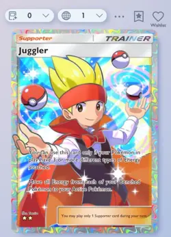 Pokemon TCG Pocket - Juggler- 2⭐ Trainer Card - English - Fast Delivery - Image 1