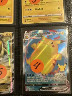 Lot of 9 Pikachu Sableye & Golisopod Pokemon Cards Authentic - Image 4