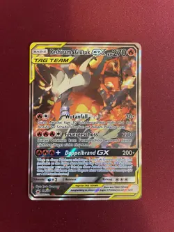 Reshiram & Glurak GX (Promo) -Pokemon Card German SM201 (2006) SM Black Star - Image 2