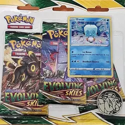 Pokemon TCG Sword & Shield Evolving Skies 3 Pack Blister + Umbreon Promo Card - Image 3