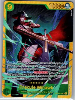 Dracule Mihawk - OP14-119 SEC English Azure Sea's Seven - One Piece Card - NM - Image 1
