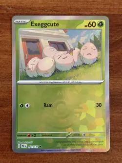 Pokemon TCG Exeggcute (Master Ball Pattern) 001/131 Prismatic Evolutions NM/M - Image 1