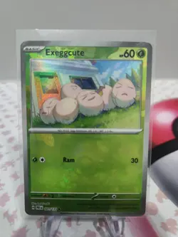 Pokemon TCG - Exeggcute 001/131 - Prismatic Evolutions - Masterball Holo - NM/M - Image 1
