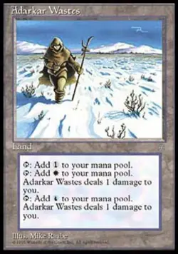 MTG English Adarkar Wastes NM Normal Ice Age - Image 1