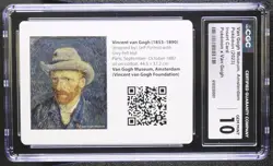 CGC 10 - Vincent van Gogh Pikachu with Grey Felt Hat Insert Card Pokemon 2023 - Image 1