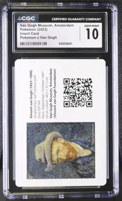 CGC 10 - Vincent van Gogh Pikachu with Grey Felt Hat Insert Card Pokemon 2023 - Image 2