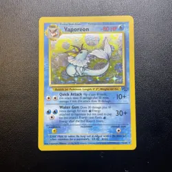 Pokemon TCG Vaporeon Jungle Set Holo Card 12/64 - Image 1