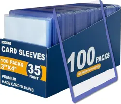 2000 Top Loaders for Cards 1000 Hard Sleeves+1000 Soft Sleeves, Blue - Image 3