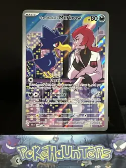 Pokemon Card Team Rocket's Murkrow 200/182 Destined Rivals Ultra Rare NM - Image 1
