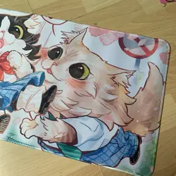 Kawaii Cat Cats Rubber Playmat Play Mat Tcg Trading card Game Gaming Desk Pc - Image 3