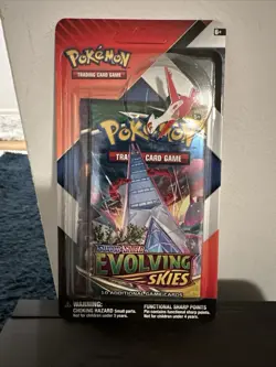 Pokemon Evolving Skies & Chilling Reign 2 pack Blister w/ pin - Sealed - SEE PIC - Image 1