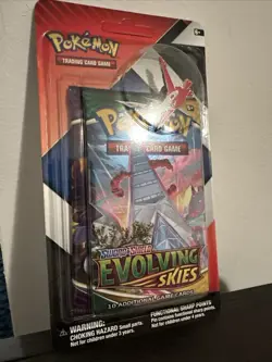Pokemon Evolving Skies & Chilling Reign 2 pack Blister w/ pin - Sealed - SEE PIC - Image 2