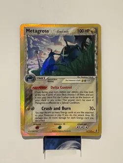 Pokemon TCG EX Delta Species Metagross 11/113 Holo Rare HP - Image 1