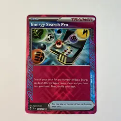 Pokemon Trainer Energy Search Pro 176/191 Sv08: Surging Sparks Holo (Pack Fresh) - Image 2