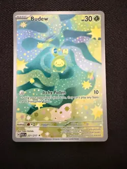 Pokemon TCG Budew 221/217 Illustration Rare NM/Mint Condition ENGLISH!! - Image 1