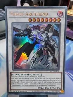 YuGiOh! Chaos Archfiend PHHY-EN039 Ultra Rare 1st Ed - Image 1