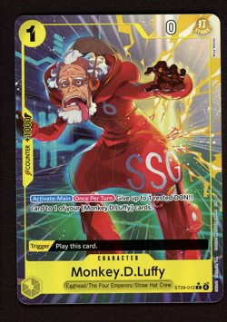 Monkey D. Luffy ST29-012 Promo - One Piece STARTER DECK Egghead English NM - Image 1