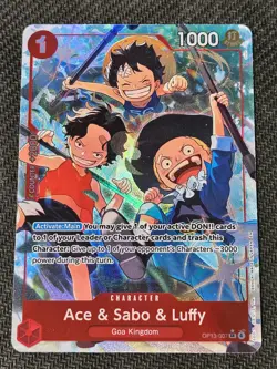 Ace & Sabo & Luffy Alt Art OP13-007 - One Piece TCG (ENG) Carrying On His Will - Image 1