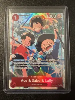 Ace & Sabo & Luffy Alt Art OP13-007 - One Piece TCG (ENG) Carrying On His Will - Image 1