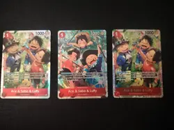 Ace & Sabo & Luffy OP13-007 One Piece TCG Carrying on His Will Alternate Alt Art - Image 1