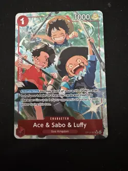 Ace & Sabo & Luffy Alt Art OP13-007 - One Piece TCG (ENG) Carrying On His Will - Image 1