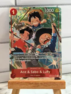 Ace & Sabo & Luffy Alt Art OP13-007 - One Piece TCG (ENG) Carrying On His Will - Image 1