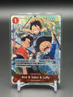 Ace & Sabo & Luffy Alt Art OP13-007 Carrying On His Will One Piece TCG - Image 1