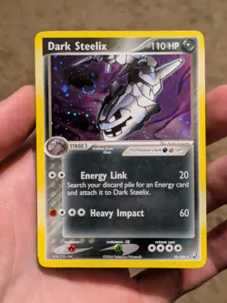 Dark Steelix 10/109 Team Rocket Returns Holo Rare Pokemon Card 2004 VLP SWIRL - Image 1