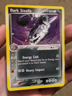 Dark Steelix 10/109 Team Rocket Returns Holo Rare Pokemon Card 2004 VLP SWIRL - Image 2