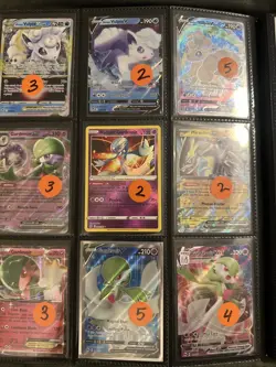 Lot of 9 Pokemon Cards Authentic ~ Alolan Vulpix Miraidon Gardevoir - Image 1