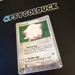 Pokemon Chansey EX TCG Holo Ultra Rare Card Ruby and Sapphire 96/109 - Image 2