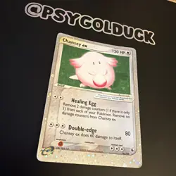 Pokemon Chansey EX TCG Holo Ultra Rare Card Ruby and Sapphire 96/109 - Image 3
