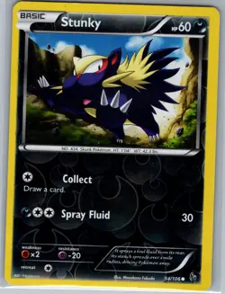Stunky (54) 54/106 Reverse Holo XY - Flashfire - Pokemon Card - NM - Image 1