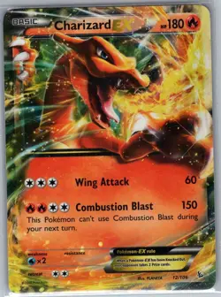 Charizard EX 12/106 XY - Flashfire - Pokemon Card - NM - Image 1
