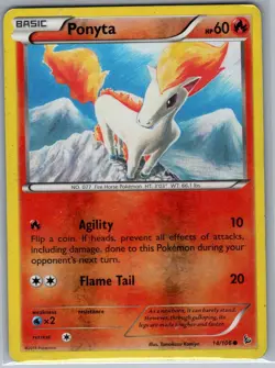Ponyta 14/106 Reverse Holo - XY - Flashfire - Pokemon Card - LP - Image 1
