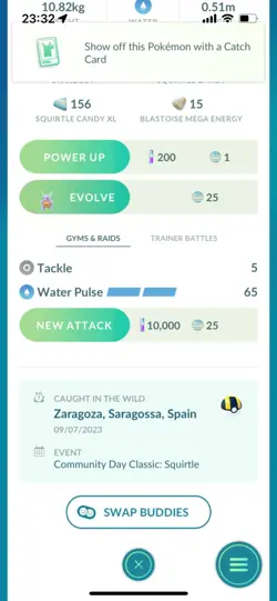 Pokemon Go Shiny Squirtle ( Stage 1 ) - Image 2