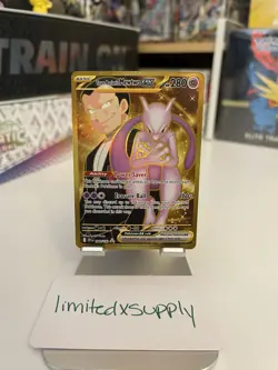 Pokemon Scarlet & Violet Destined Rivals Team Rocket's Mewtwo ex 240/182 - Image 1