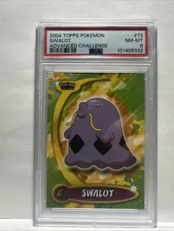 Swalot #73 2004 Pokemon Topps Advanced Challenge PSA 8 Near Mint - Image 1