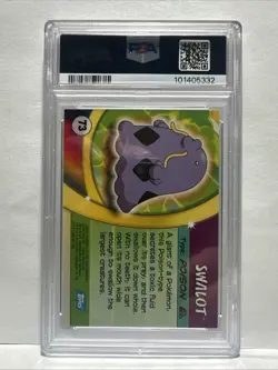 Swalot #73 2004 Pokemon Topps Advanced Challenge PSA 8 Near Mint - Image 2
