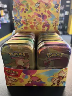 Pokemon TCG Scarlet & Violet 151 Mini Tin Sealed - Meowth & Hitmonchan (or artwo - Image 1