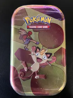 Pokemon TCG Scarlet & Violet 151 Mini Tin Sealed - Meowth & Hitmonchan (or artwo - Image 3