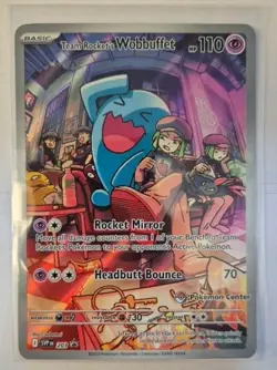 Team Rocket's Wobbuffet - SVP203 - Pokemon Center Stamped Promo - NM - Image 1
