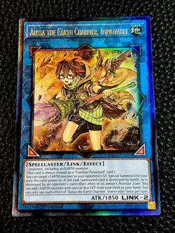 Aussa The Earth Charmer, Immovable RA04-EN076 Yugioh 1st. Prismatic Ultimate - Image 1