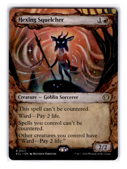 MTG Lorwyn Eclipsed Showcase Hexing Squelcher #R0317 - Image 1