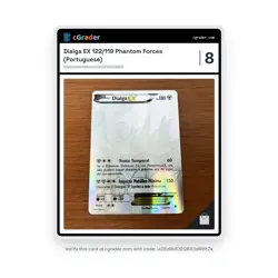 Dialga EX 122/119 XY Phantom Forces 2014 Pokemon TCG Rare Brazilian Holo Card LP - Image 1