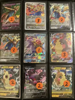 Lot of 9 Pokemon Cards Authentic ~ Morpeko Starmie Zacian - Image 1