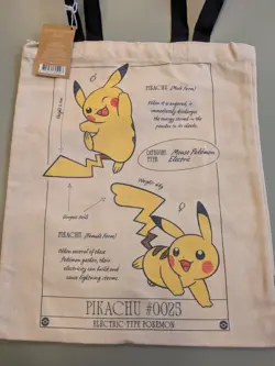 Pokemon x Natural History Museum Jumbo Promo Card Plush Ecology Book Tote Bundle - Image 4