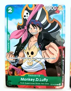 4x (Playset) Luffy (Welcome Pack Vol. 2) One Piece Promo Cards ST16-005 NM - Image 2